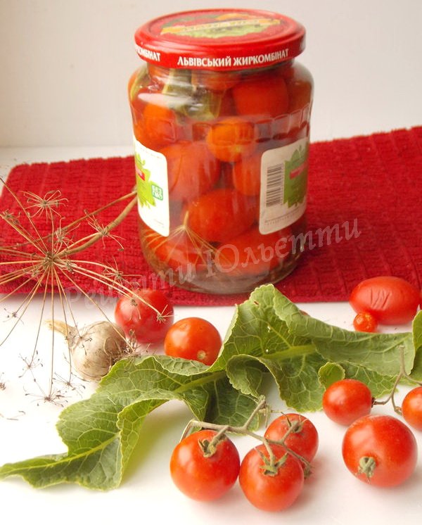 мариновані помідори черрі