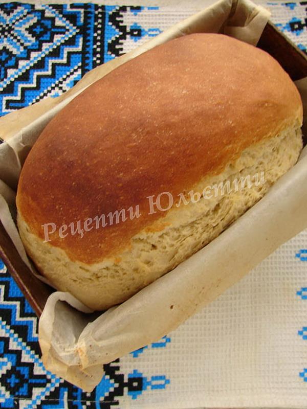 білий хліб на сухих дріжджах